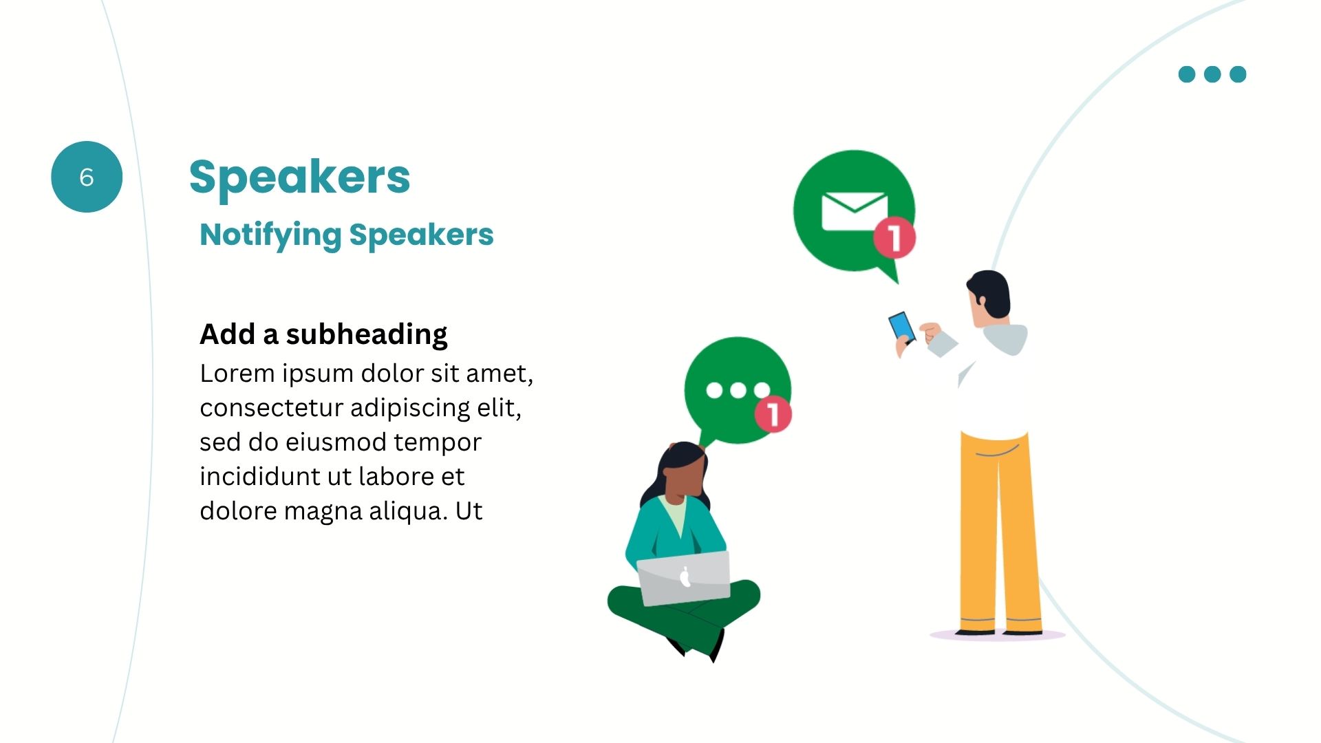 Speakers Are Notified
